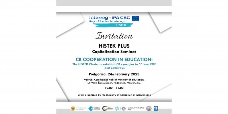 Invitation to HISTEK event